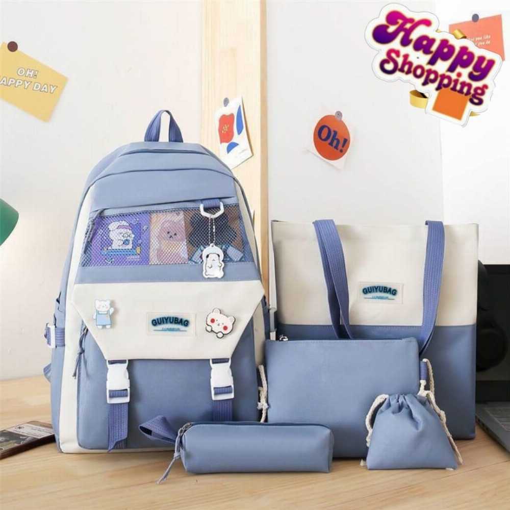 High Quality Mix 4Pcs School Bag & Backpack For Girls