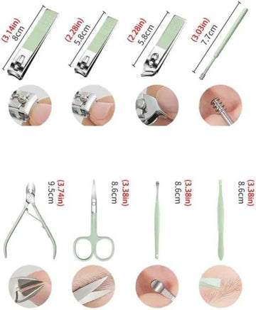 16pcs Stainless Steel Portable Nail Clipper Set