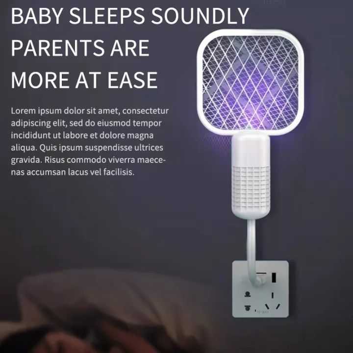 Mosquito Gadget Swatter UV Light with sharp sparking Fly Bug Zapper